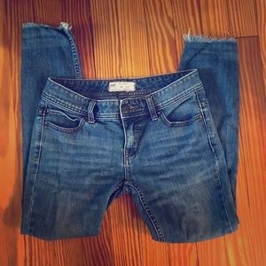 Free People frayed ankle jeans